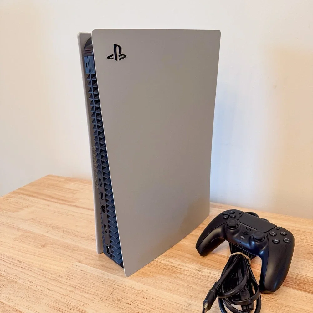 Sony PlayStation 5 PS5 Disc Edition Console 825 GB & Black DualSense Controller